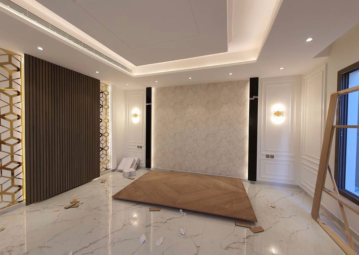 ماربل شیت در اتاق پذیرایی