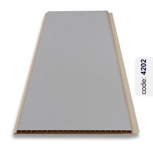 نمای اجرا شده دیوارپوش PVC روکشدار با طرح چوب، ضد آب، قابل شستشو و مناسب دکوراسیون داخلی