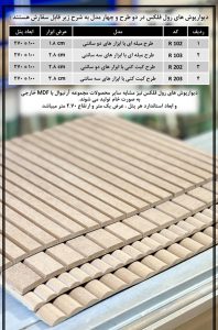 خرید و قیمت دیوارپوش ام دی اف (MDF)